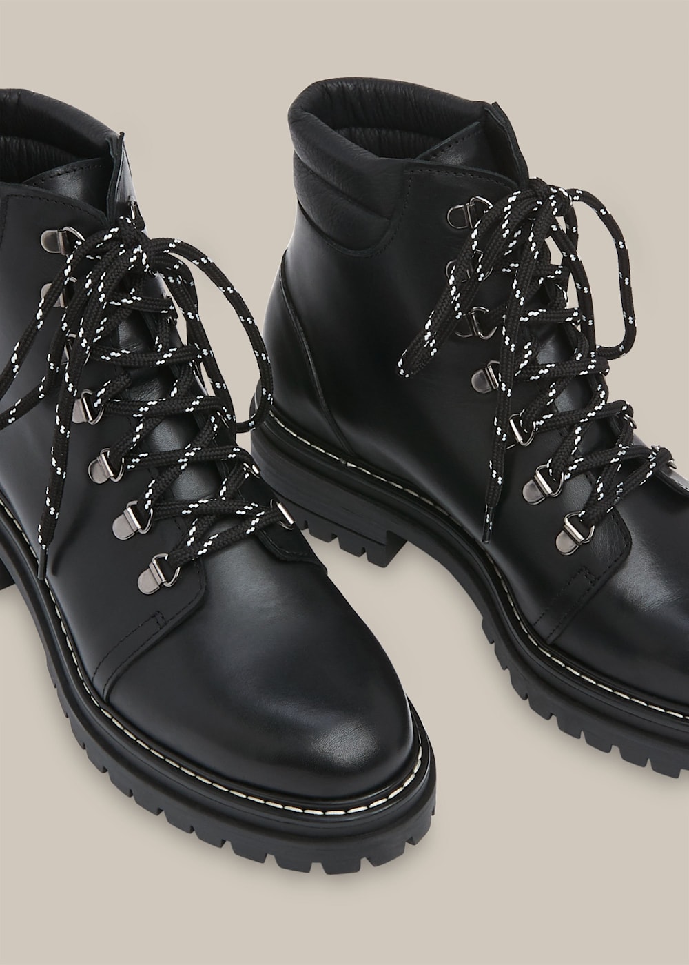 Whistles black ankle boots 2025