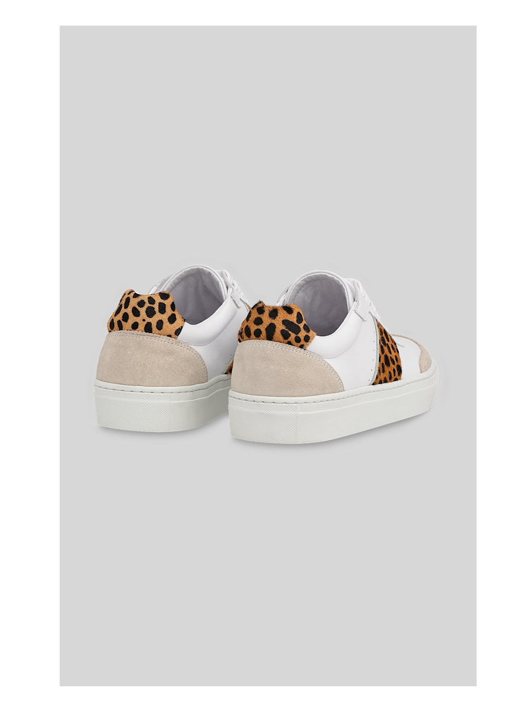 Leopard Print York Side Stripe Trainer WHISTLES Whistles UK