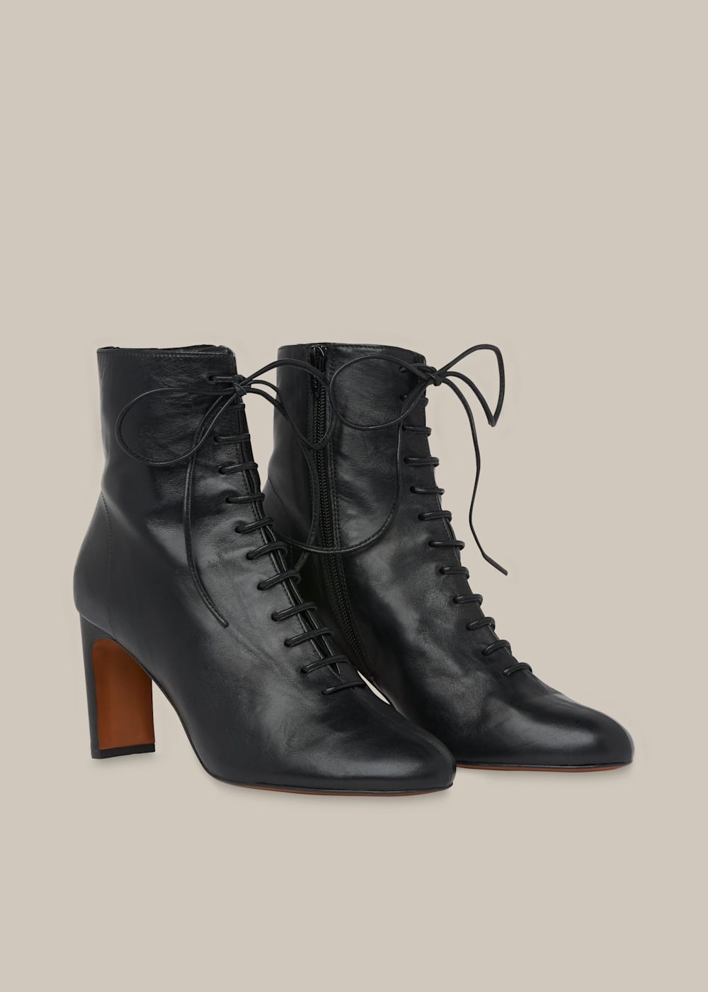 Whistles dahlia lace up boot online