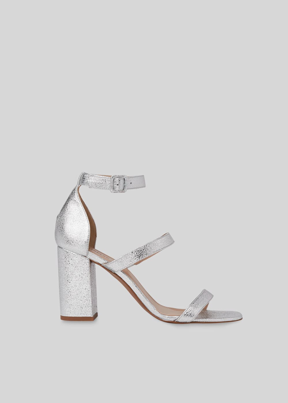 Silver Hayes Block Heel Sandal WHISTLES Whistles UK