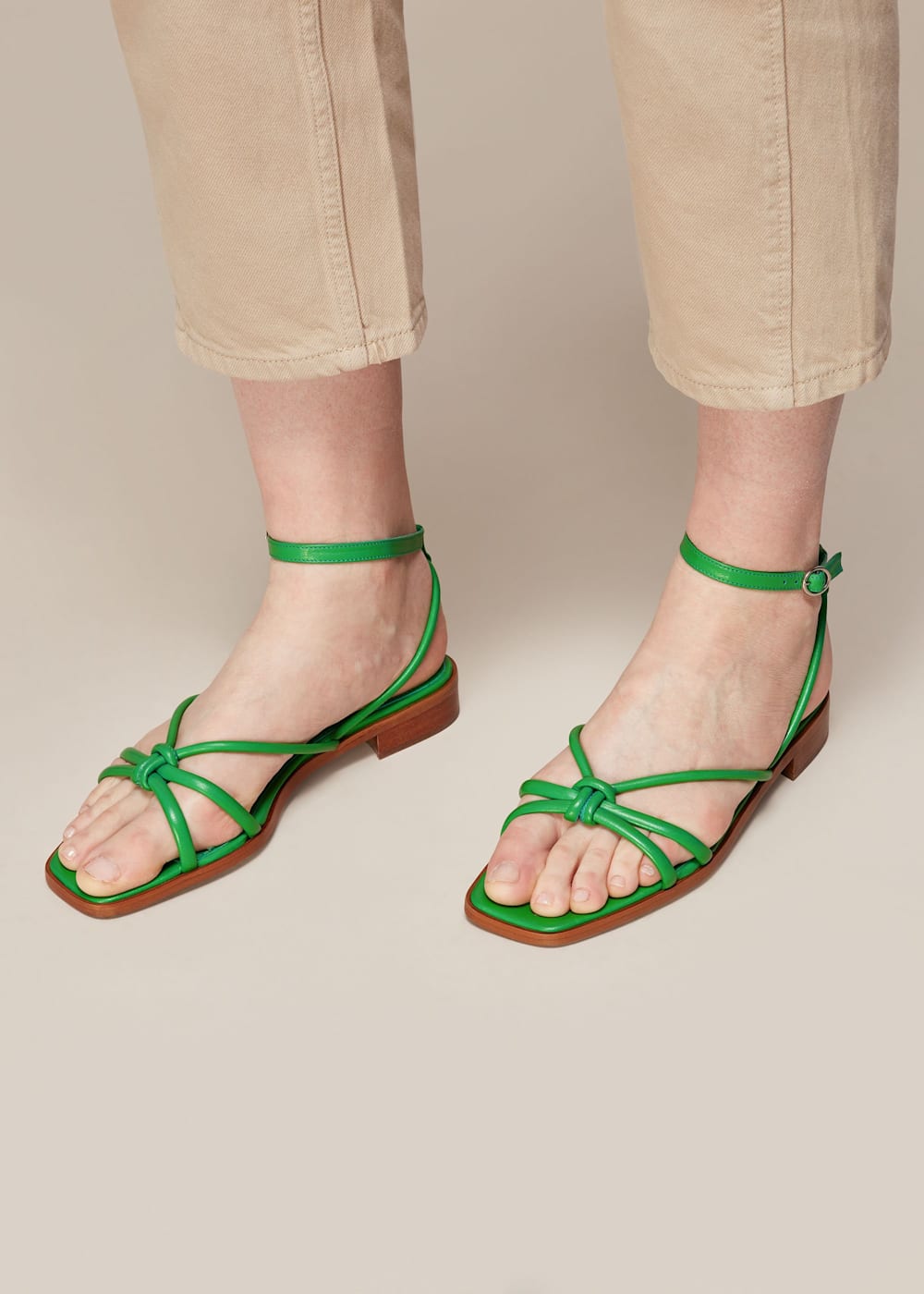 Green strappy sandals uk cheap