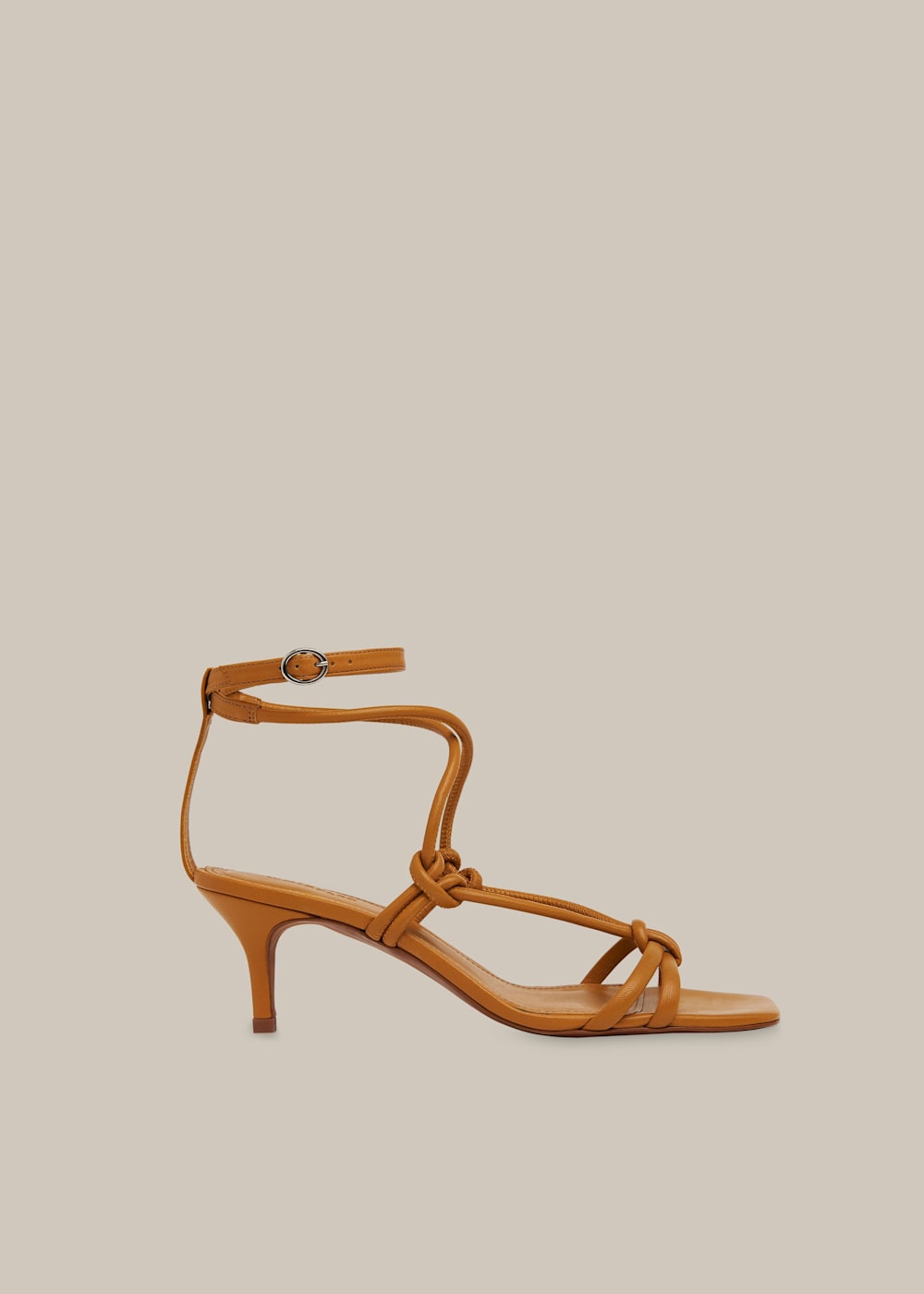 Mustard Kitten Heel Sandal WHISTLES Whistles US