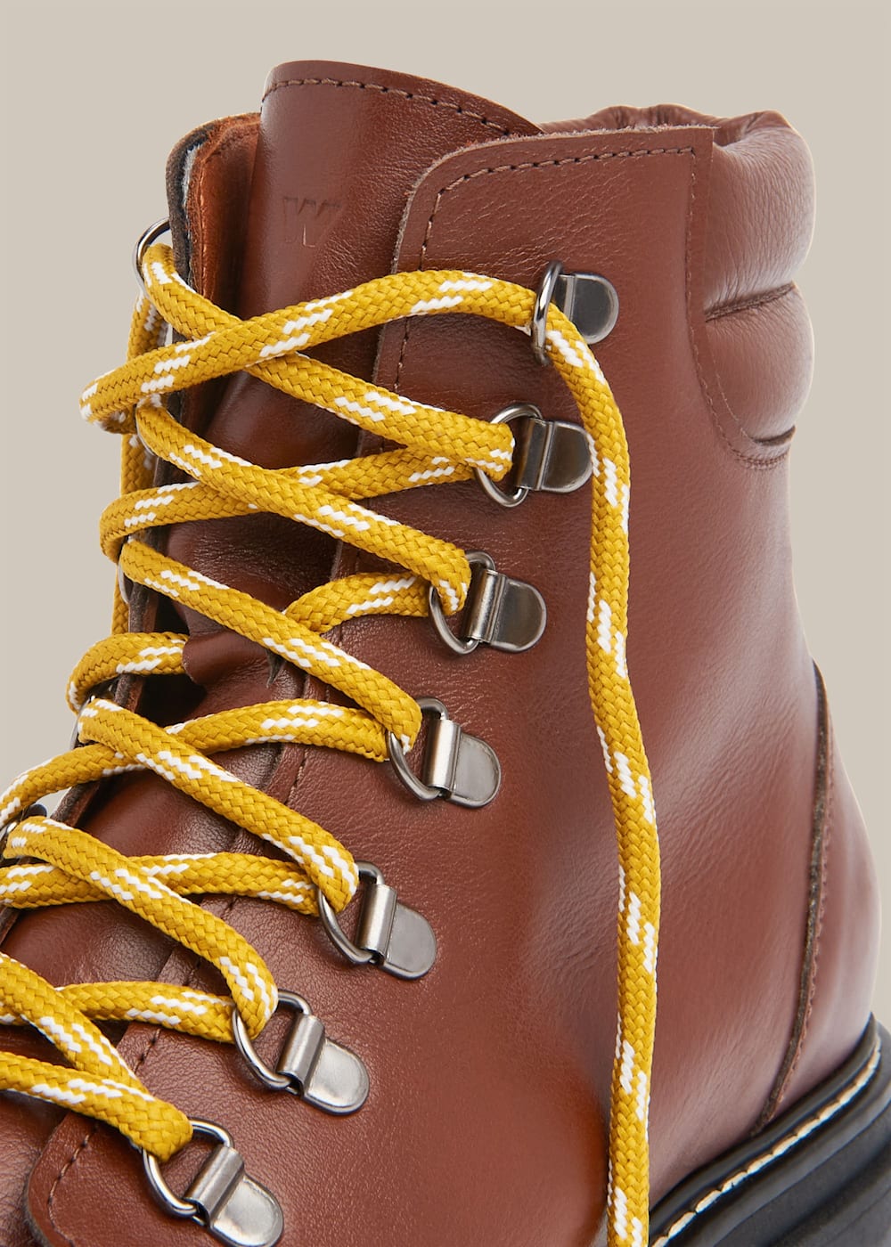 Coach lace up tassel boot amber hot sale