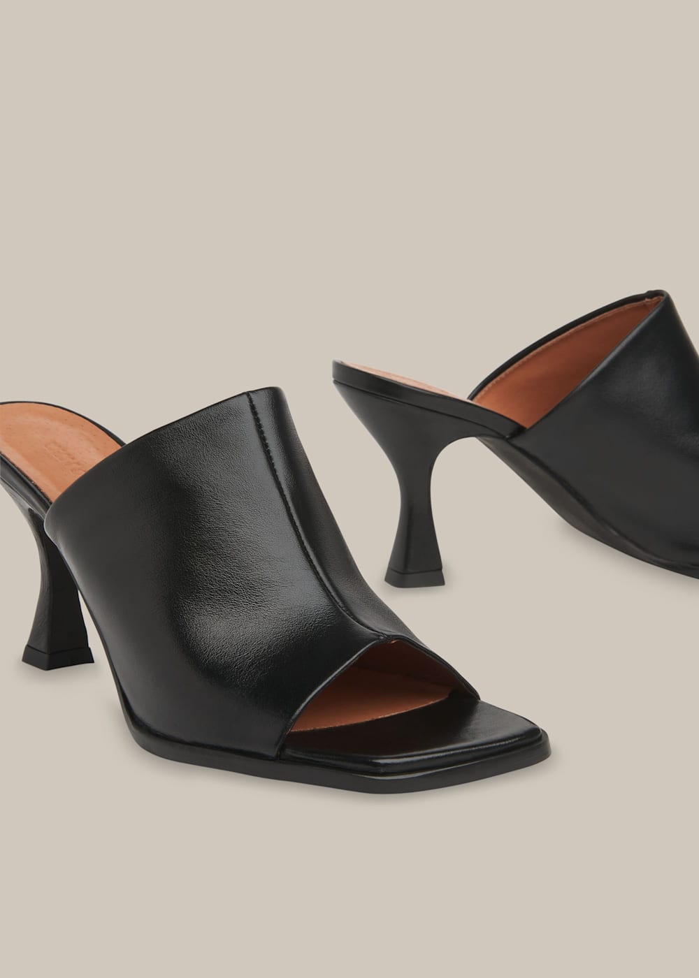 Black Aerin Square Toe Mule | WHISTLES | Whistles US | Black Aerin Square Toe Mule | WHISTLES | Whistles US |