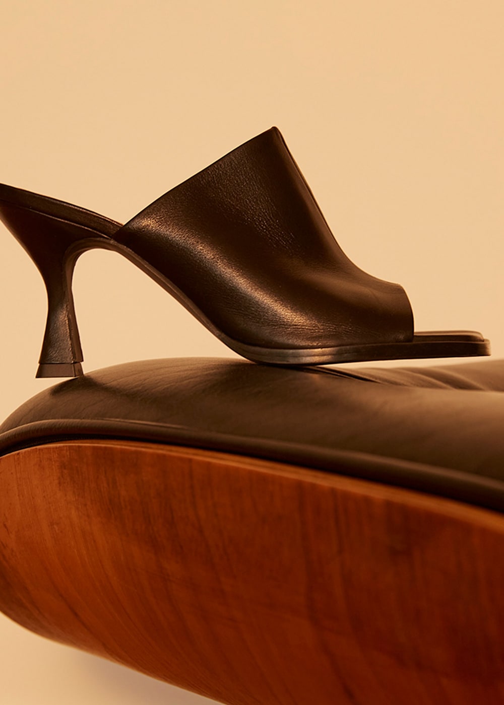 Black Aerin Square Toe Mule | WHISTLES | Whistles UK |