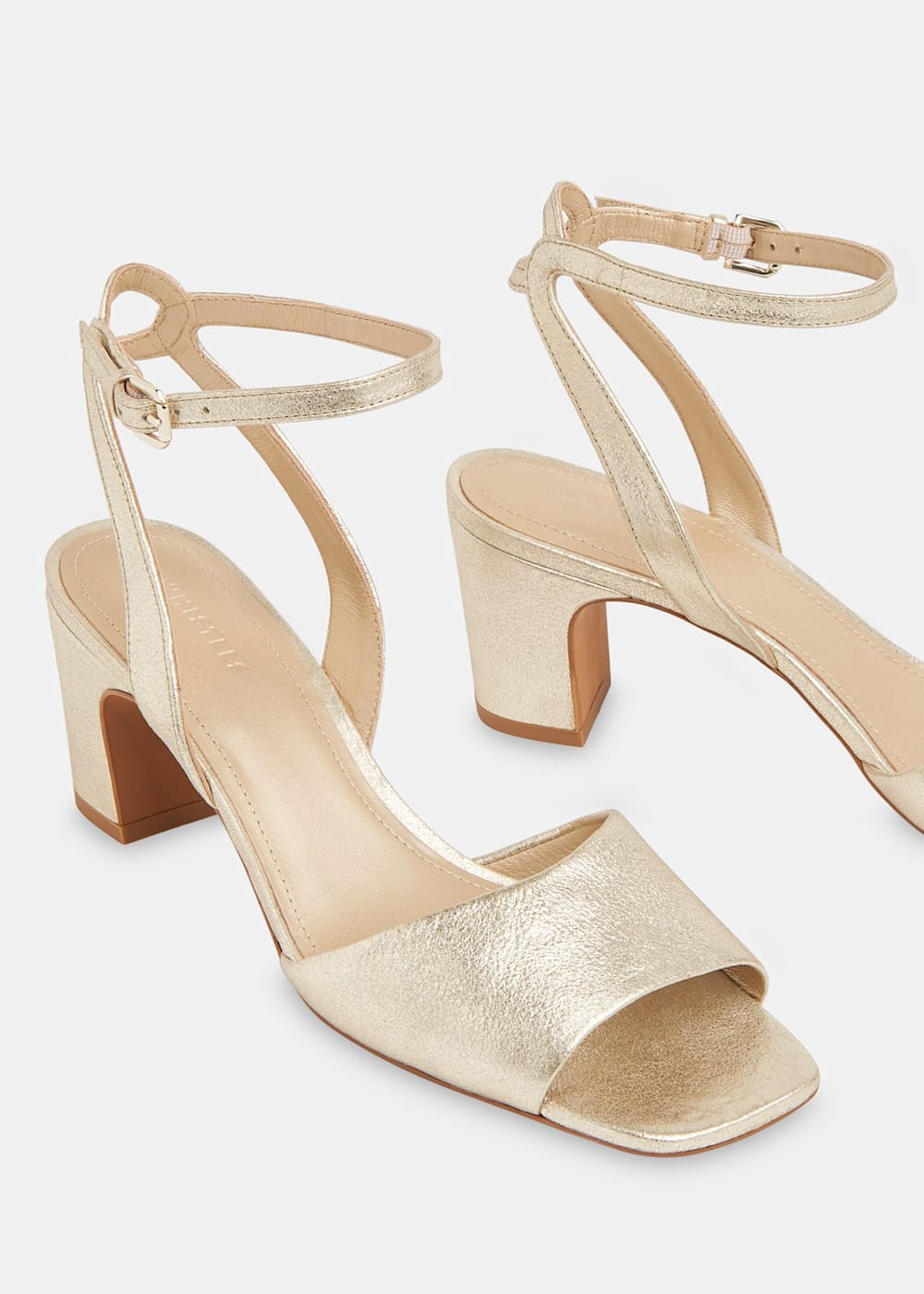 Gold block heels uk discount