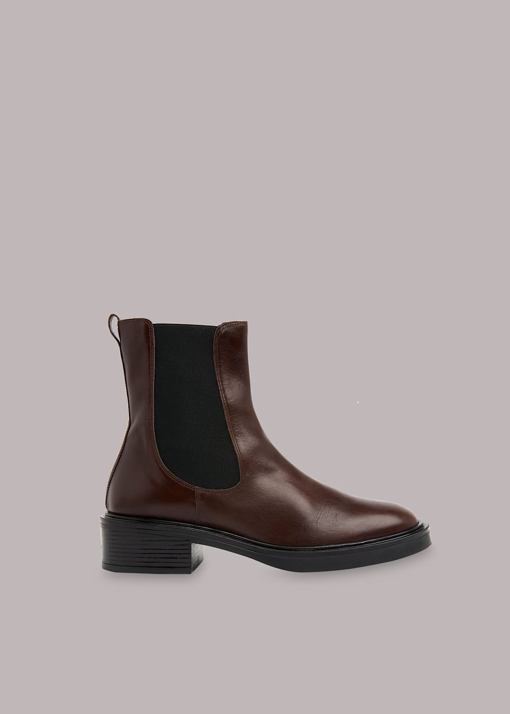Burgundy Rue Elasticated Chelsea Boot WHISTLES Whistles US