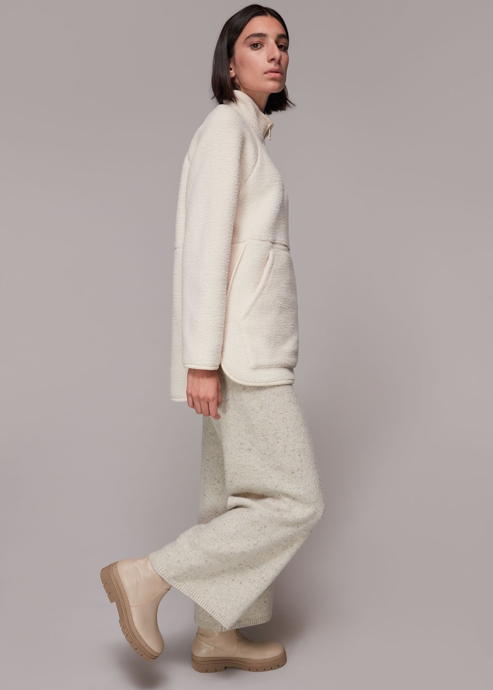 Taupe Knole Sock Chunky Chelsea Boot WHISTLES Whistles US