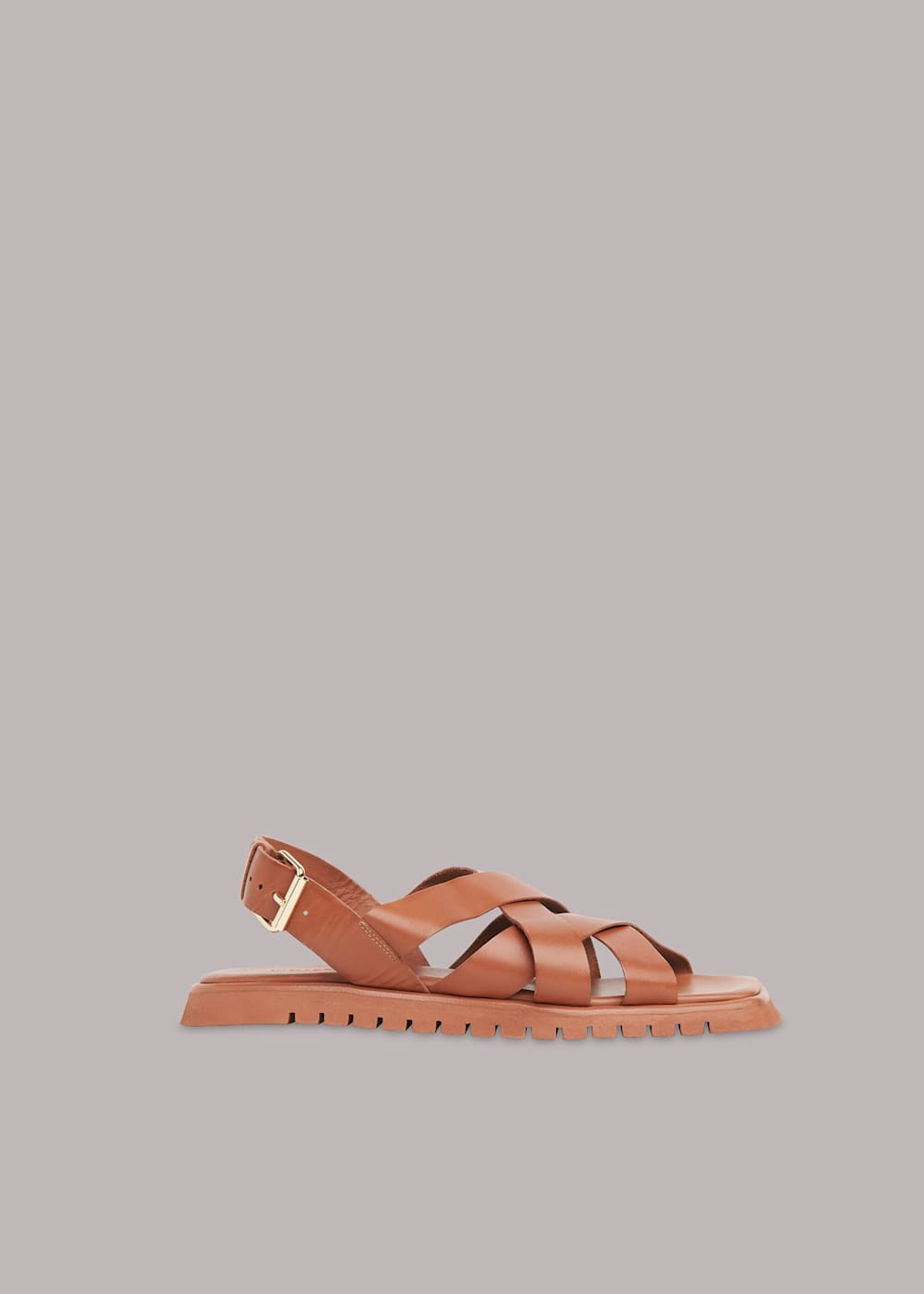 Tan Ren Woven Sandal WHISTLES Whistles UK
