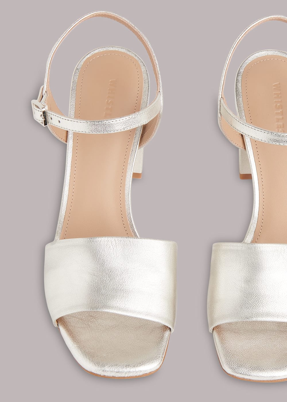 Whistles silver sandals shop