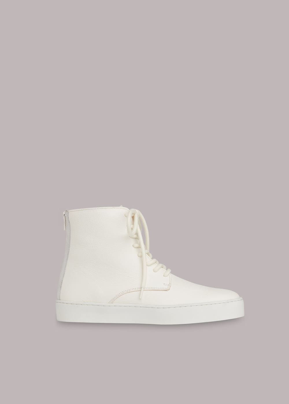Whistles white leather trainers online