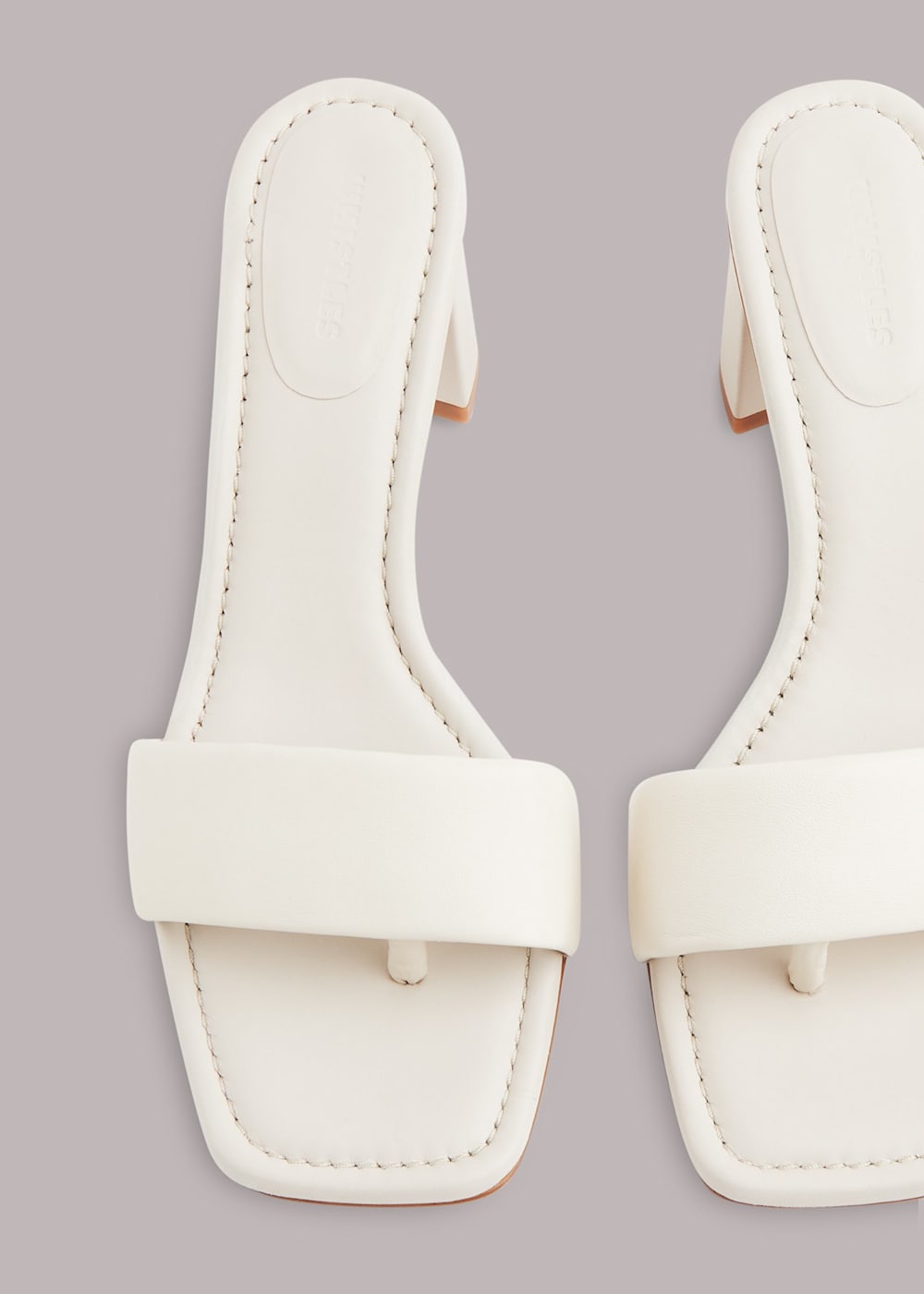 White Marie Slip On Mule WHISTLES Whistles UK