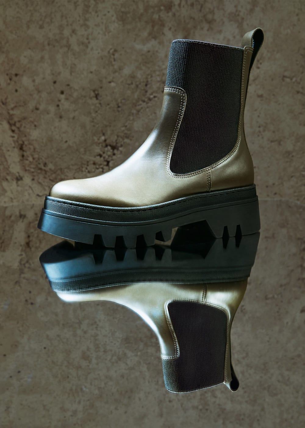 Khaki Hatton Chunky Chelsea Boot