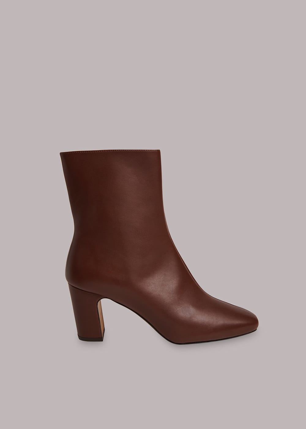 Brown Holan Heeled Boot WHISTLES Whistles UK