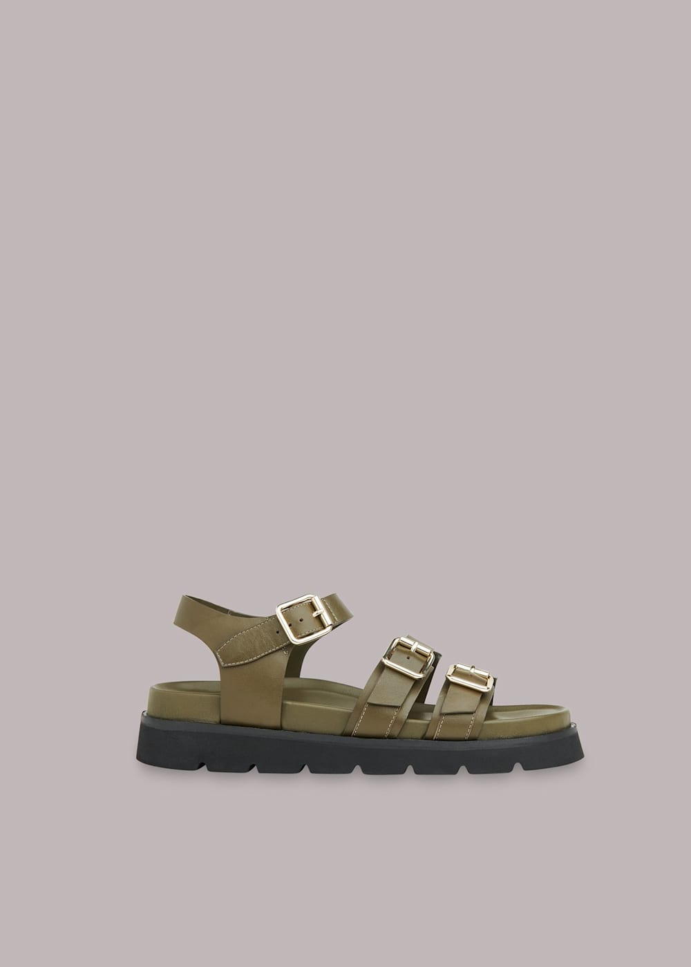 Three buckle sandals store