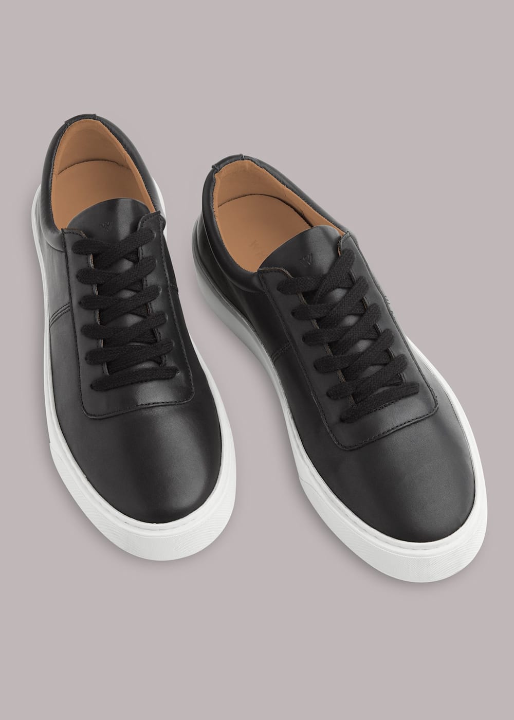 Black Kalie Deep Sole Trainer WHISTLES Whistles UK