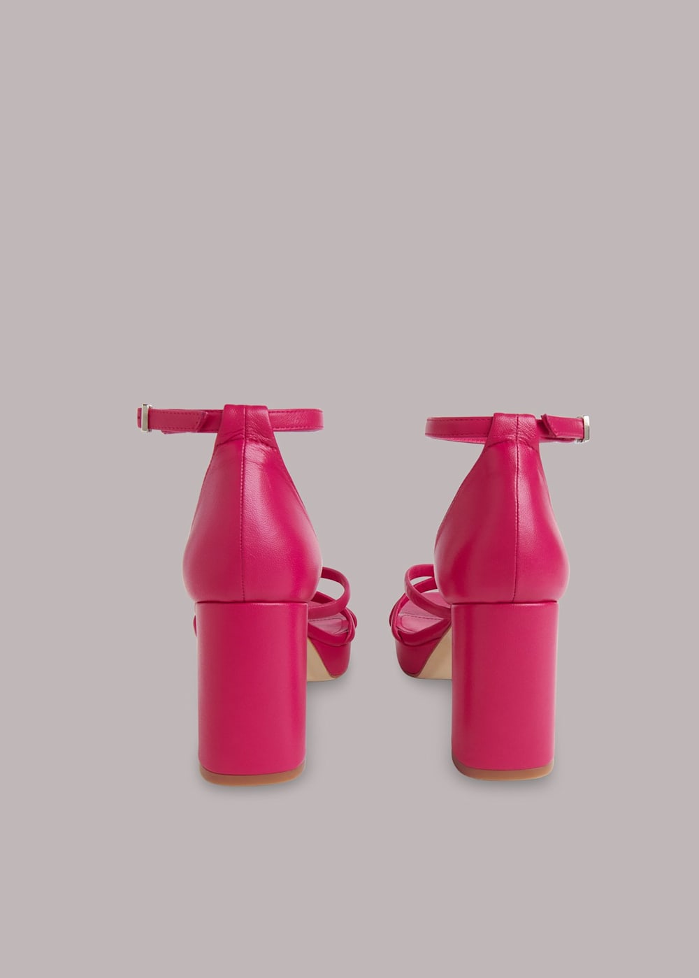 Bright pink platform heels best sale