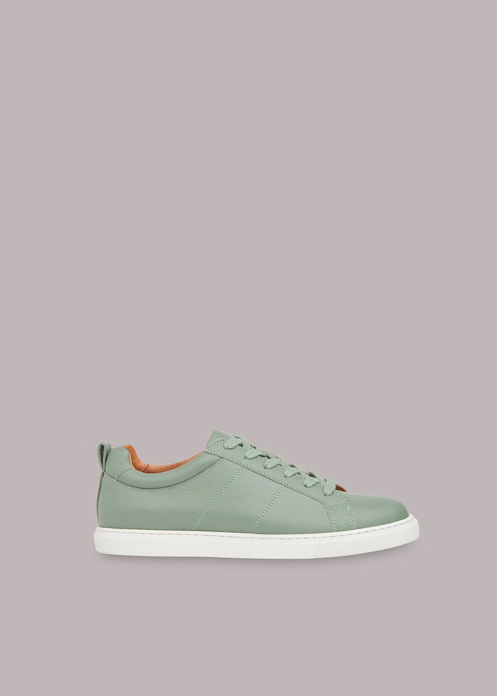 Pale Green Koki Lace Up Trainer WHISTLES Whistles UK