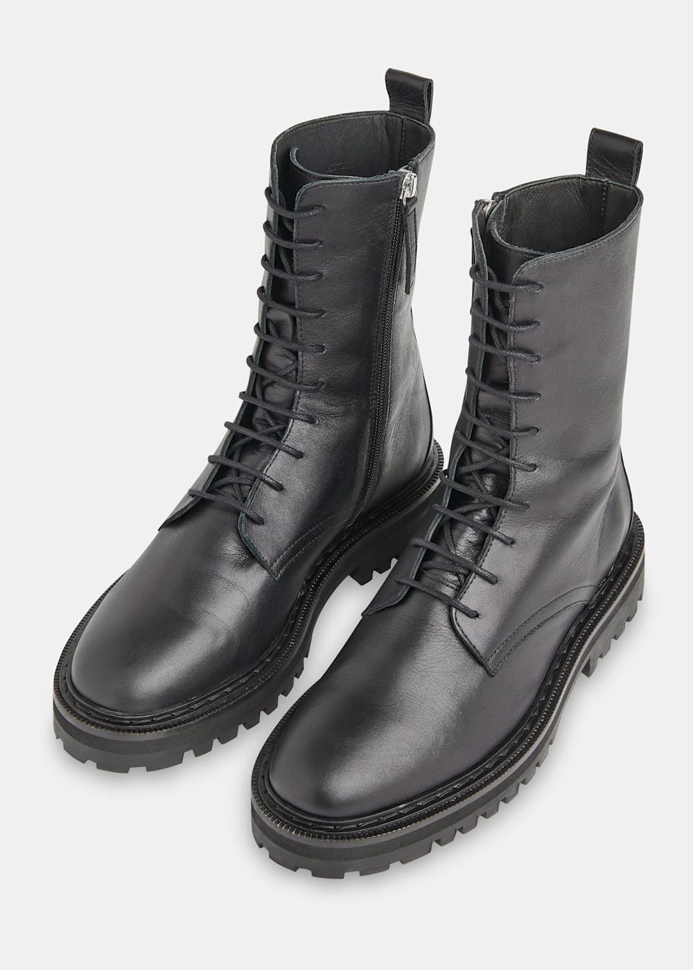 Black lace up boots uk hotsell