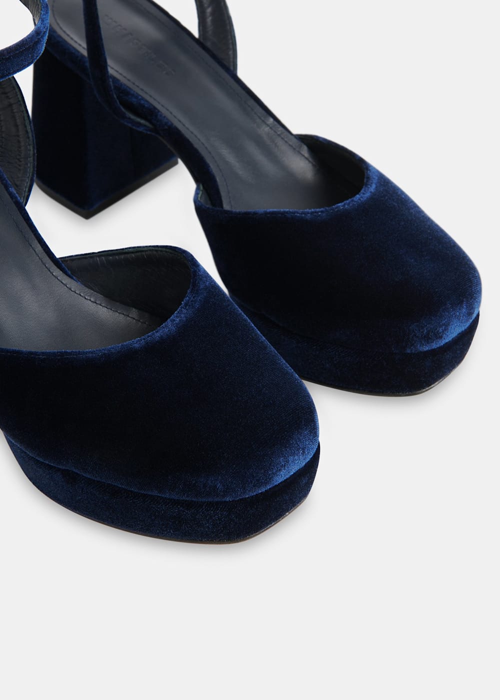 Navy platform heels deals