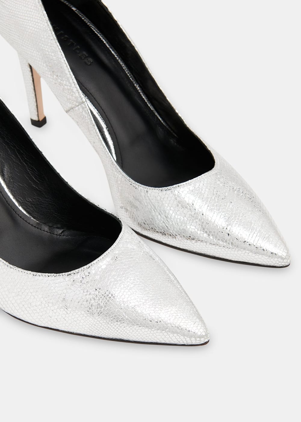 Silver pump shoes best sale