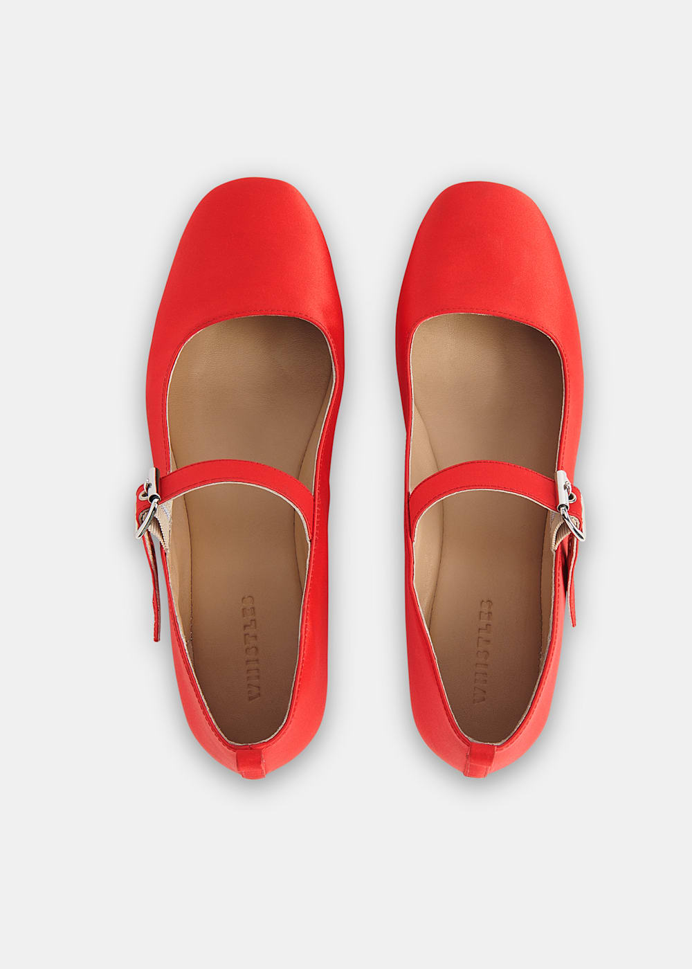 Red satin ballet shoes new arrivals