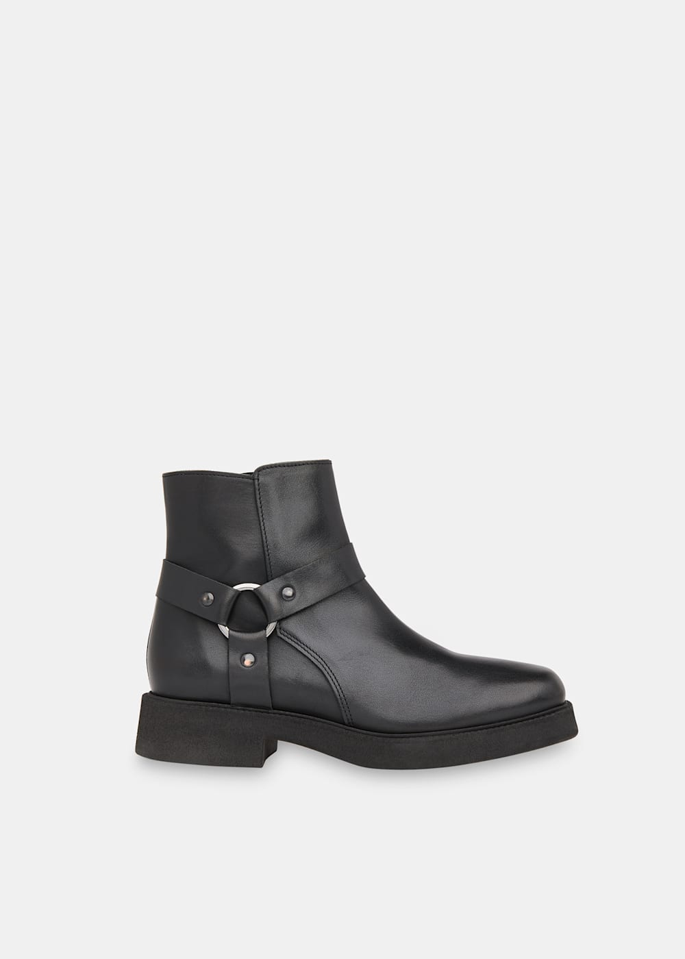 Black Matteo Biker Boot WHISTLES Whistles UK