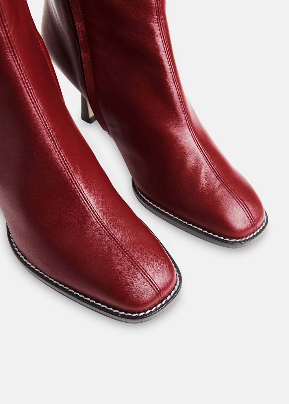 Red square toe boots online