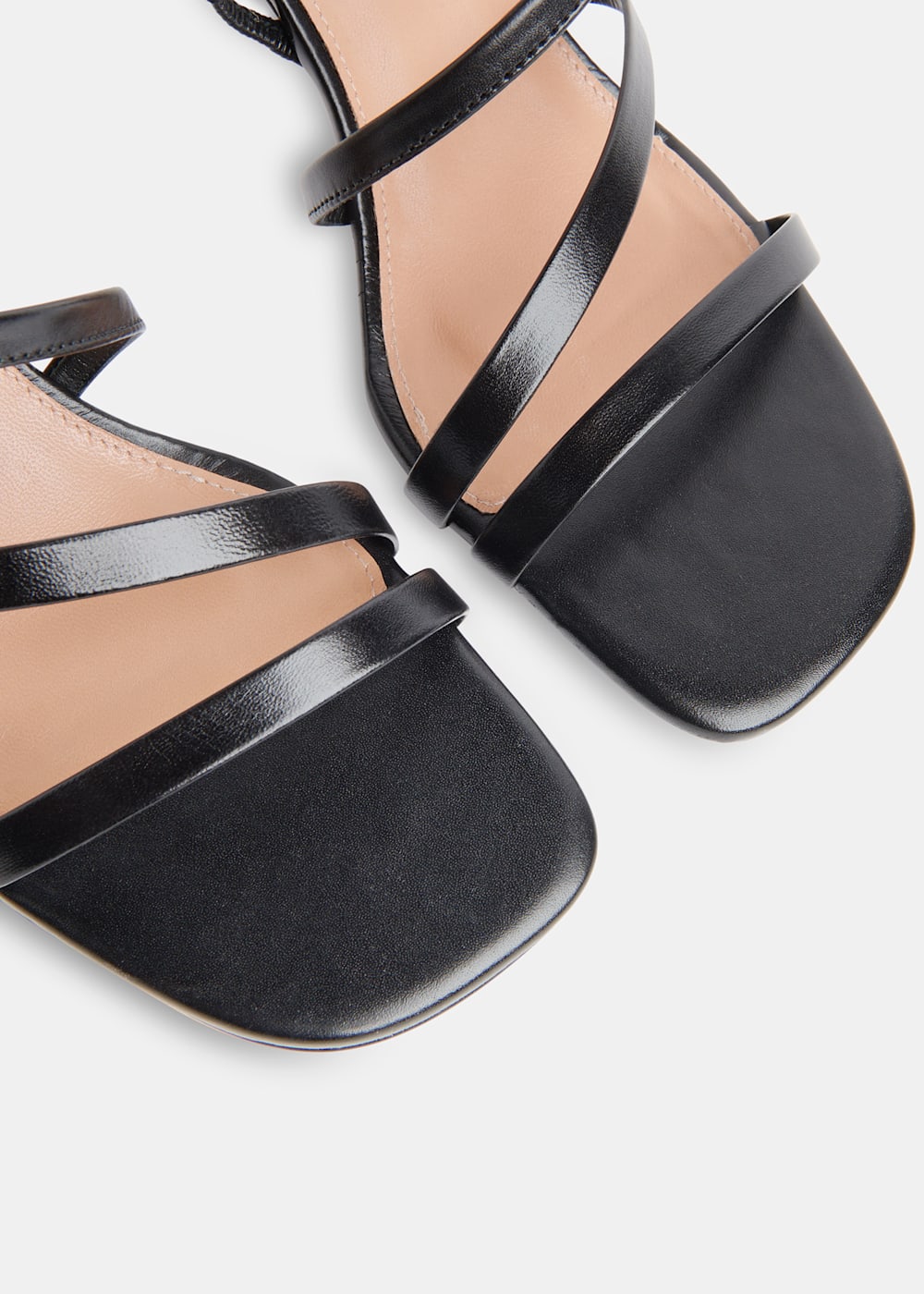 Black Tenley Strappy Heeled Sandal | WHISTLES | Whistles US |