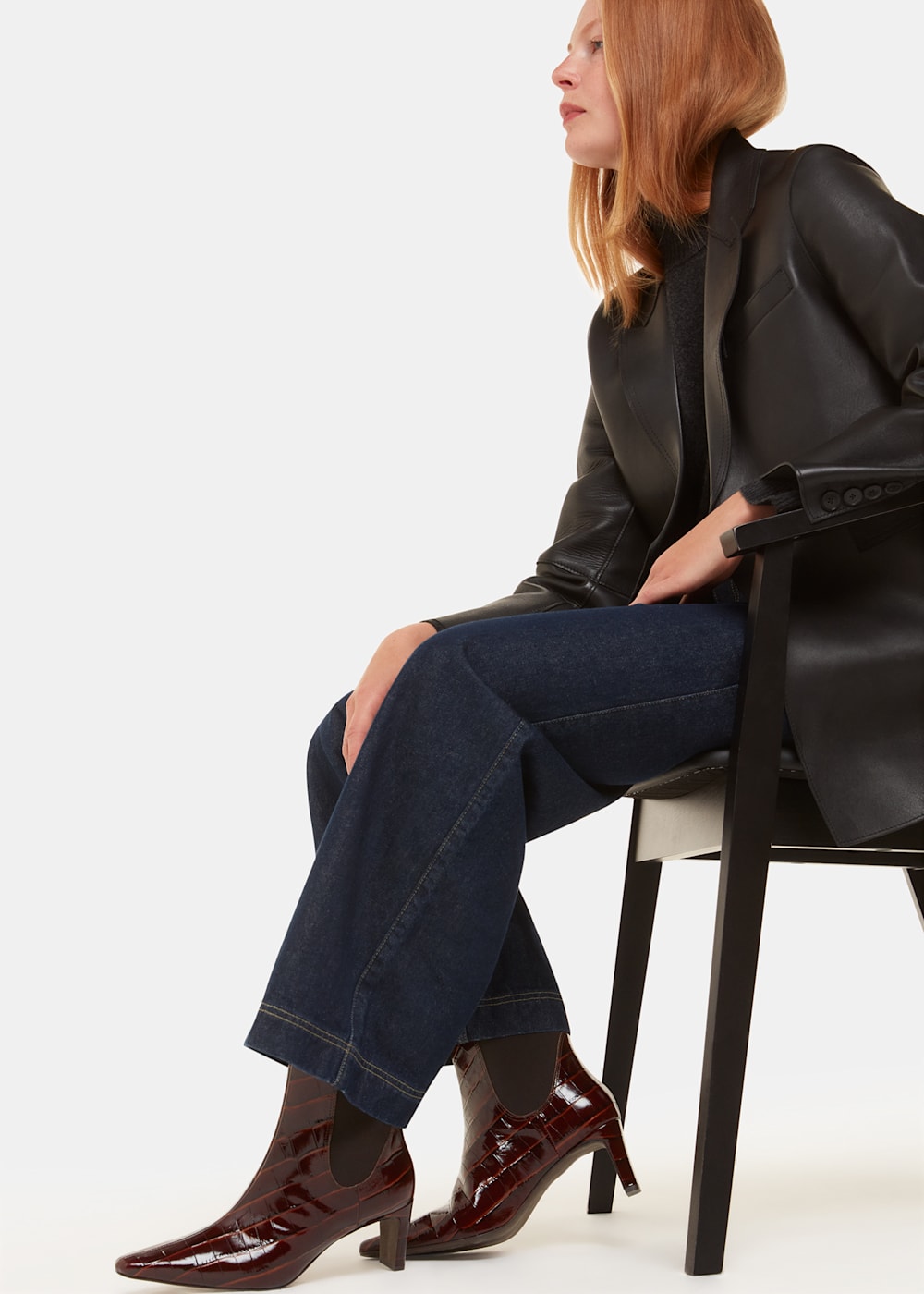 Whistles croc boots online