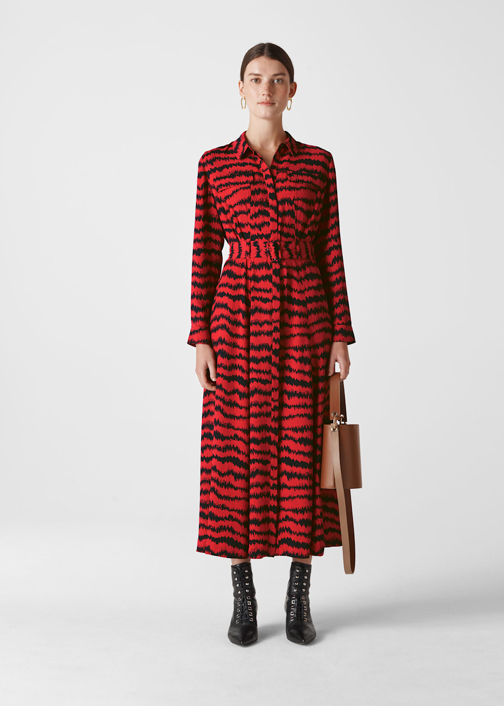 Whistles milla animal utility dress shop