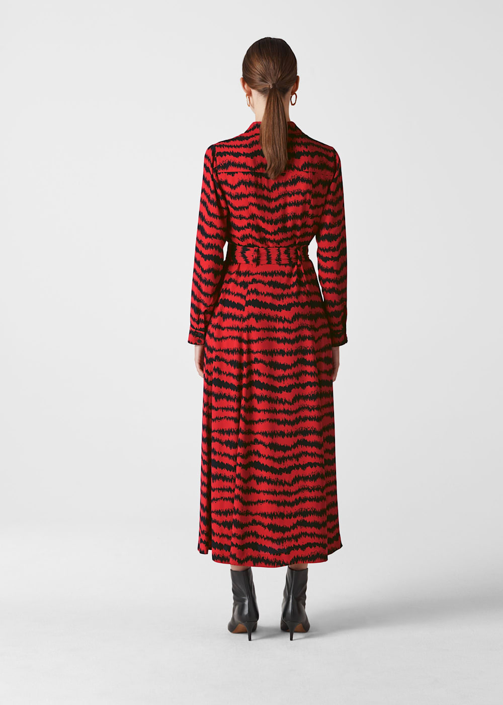 Red Multi Milla Animal Utility Dress WHISTLES Whistles UK
