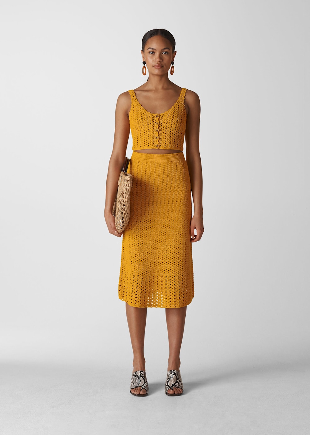 Crochet skirt in us top
