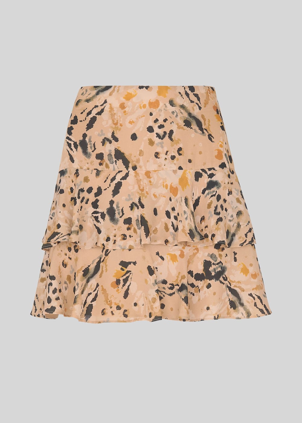 Multicolour Leopard Print Silk Skirt WHISTLES Whistles UK