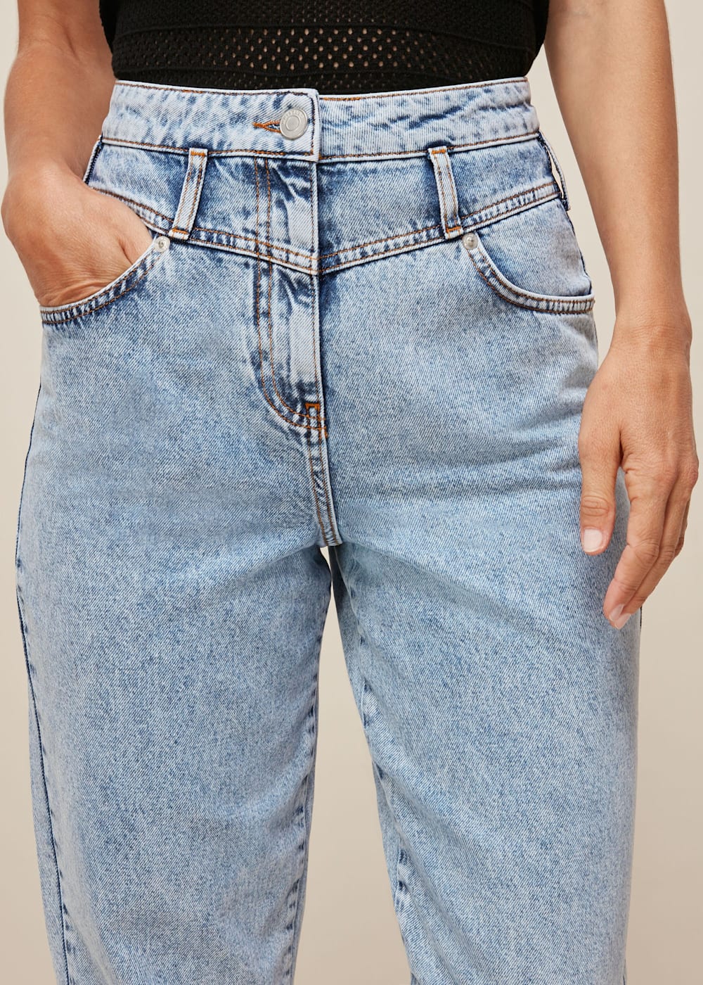Acid Wash Acid Wash Denim Jean | WHISTLES | Whistles US |