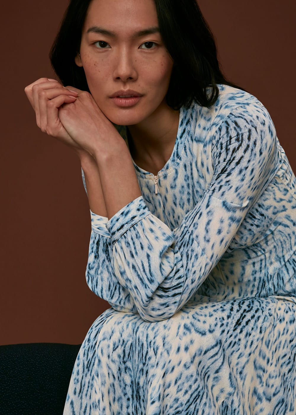 Whistles blue and white dress hotsell