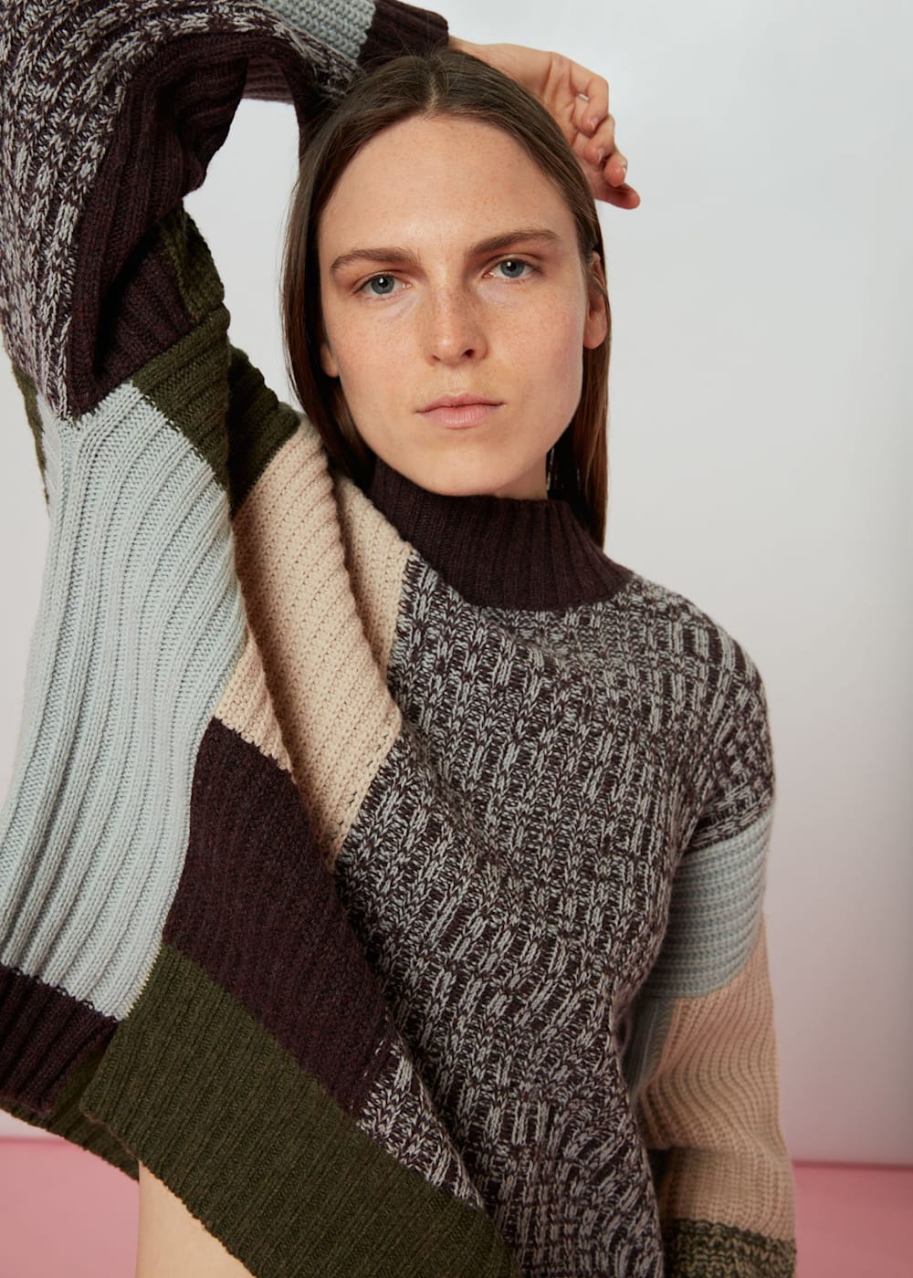 Patchwork jumper best sale