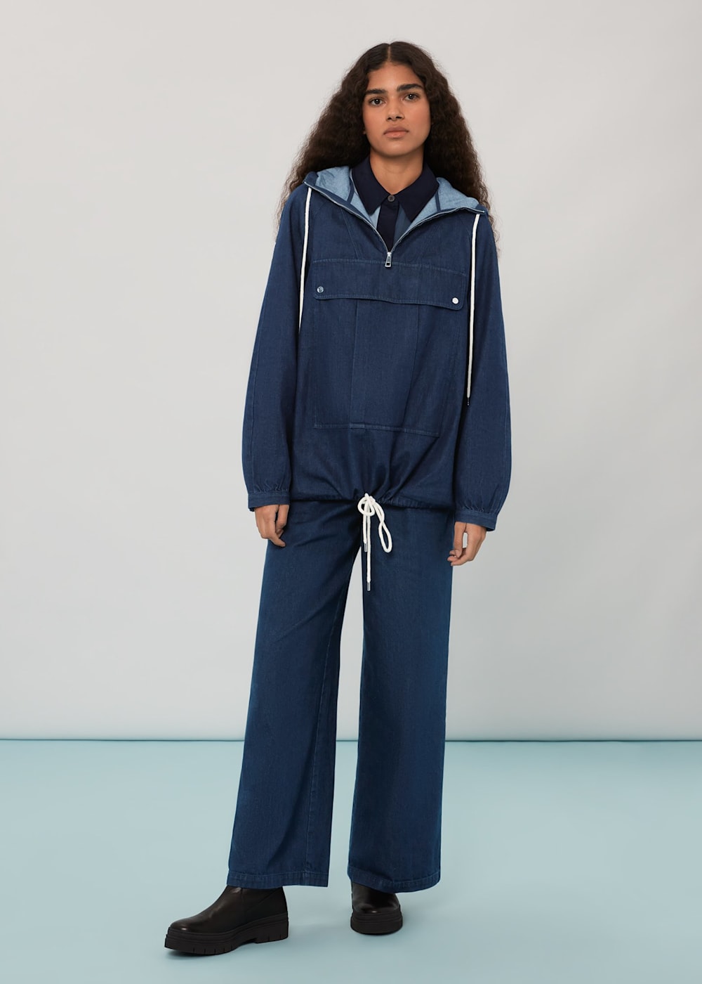 Denim Ross Denim Pullover | WHISTLES | Whistles US |