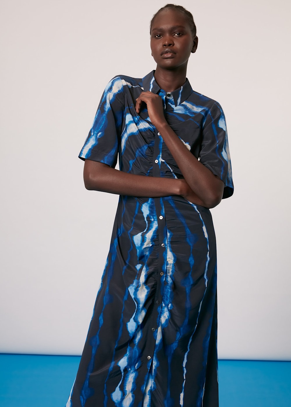 Shibori print dress shop