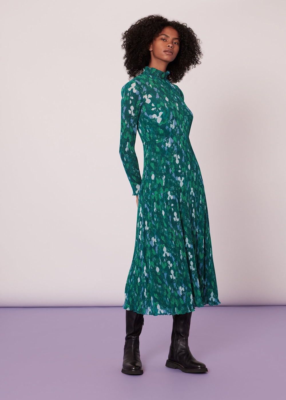 Midi plisse dress store
