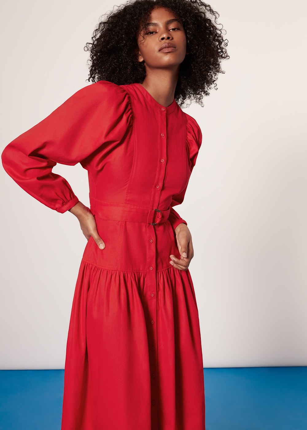 Red Ilya Full Sleeve Dress WHISTLES Whistles UK
