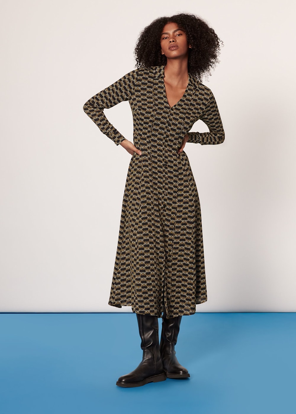 Whistles check dress deals