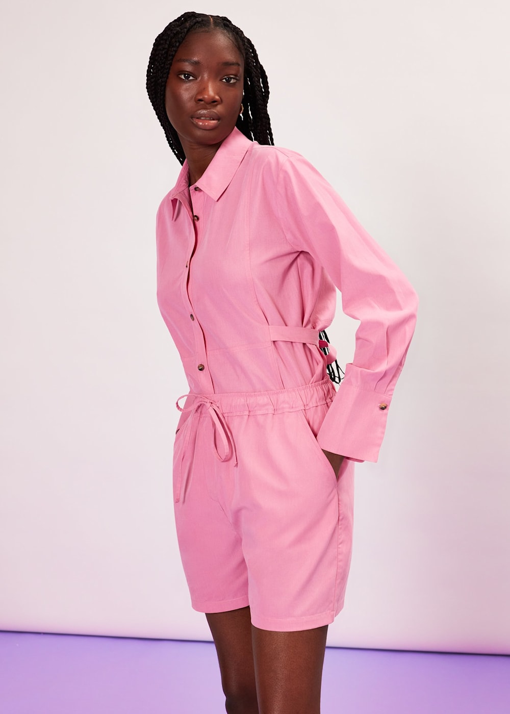 Pink Lola Bermuda Short WHISTLES Whistles ROW