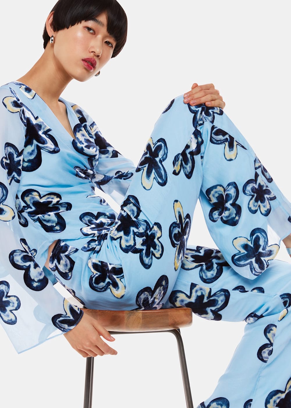 Floral trousers uk deals