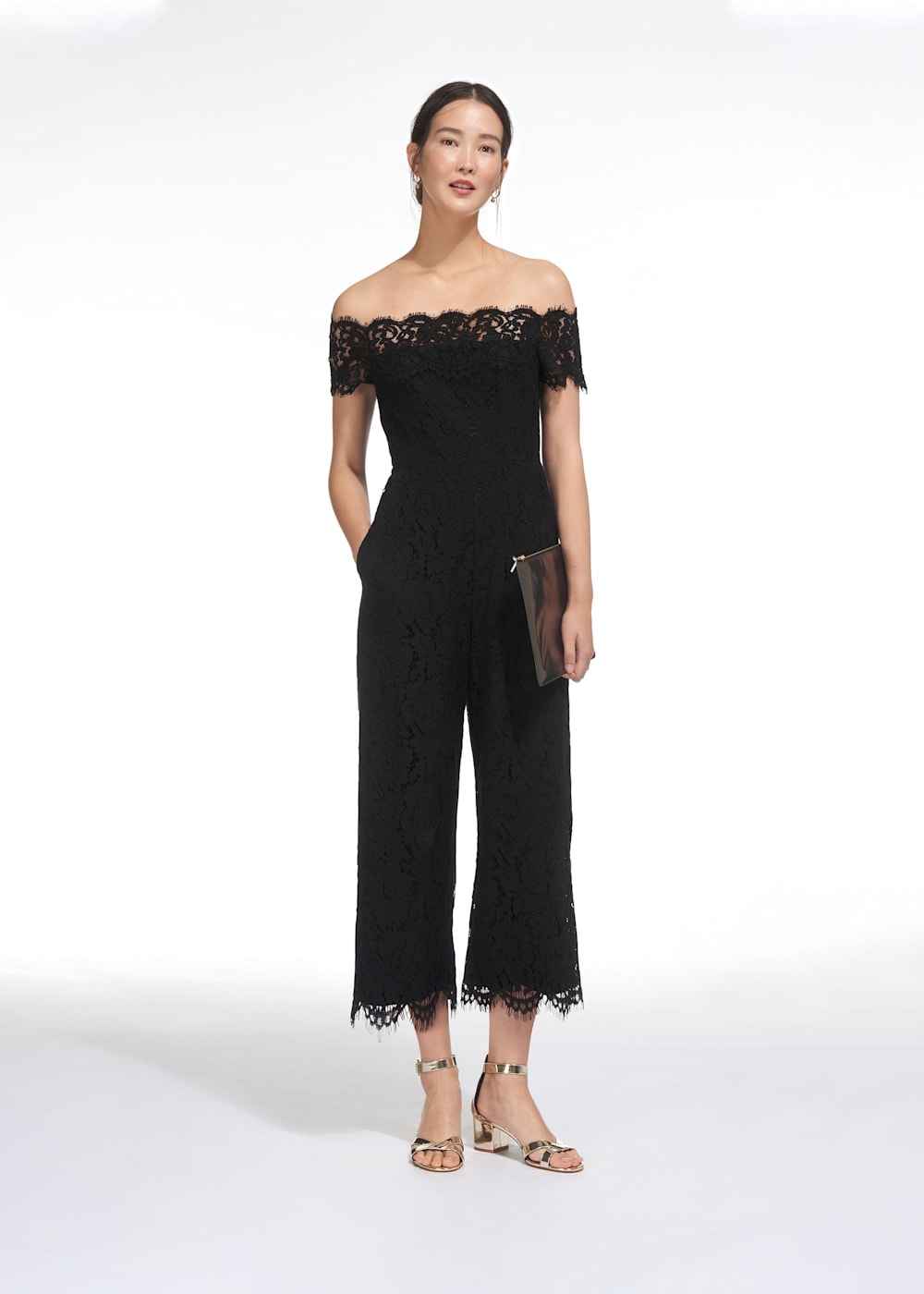 Black lace jumpsuit uk shop