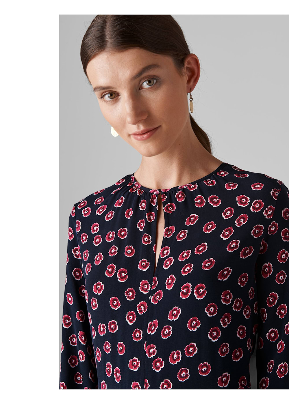 Pink Multi Lenno Print Magda Jumpsuit WHISTLES Whistles UK