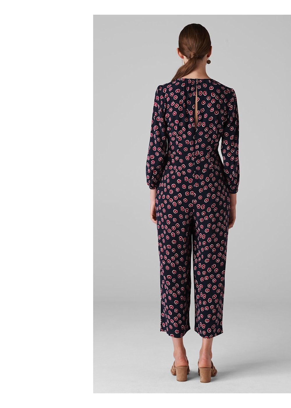 Pink Multi Lenno Print Magda Jumpsuit WHISTLES Whistles UK