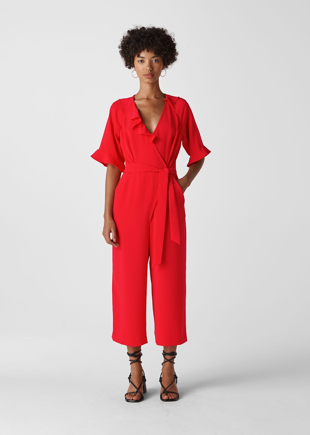 Frill jumpsuit sales