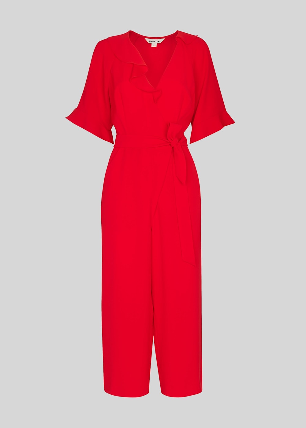 Red frill jumpsuit clearance