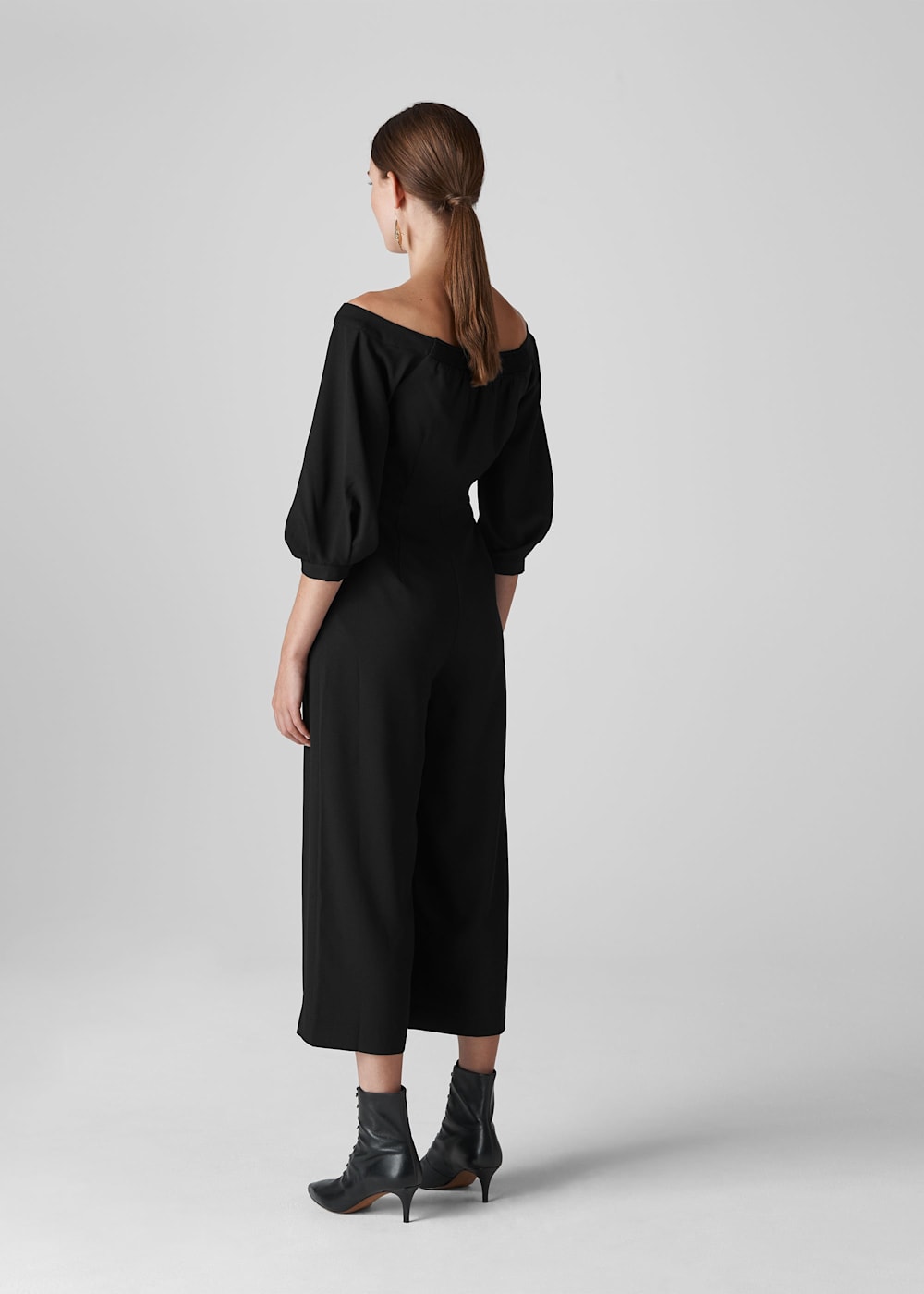 Off the shoulder casual jumpsuit hotsell